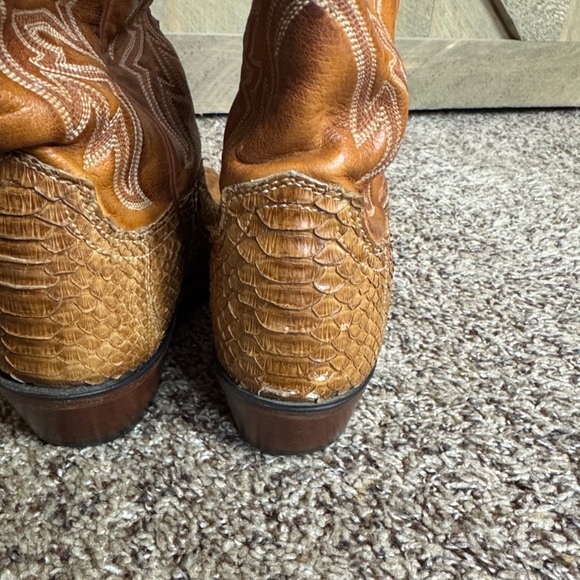 1883 Lucchese python and leather western boots Size 7 - Picture 9 of 15